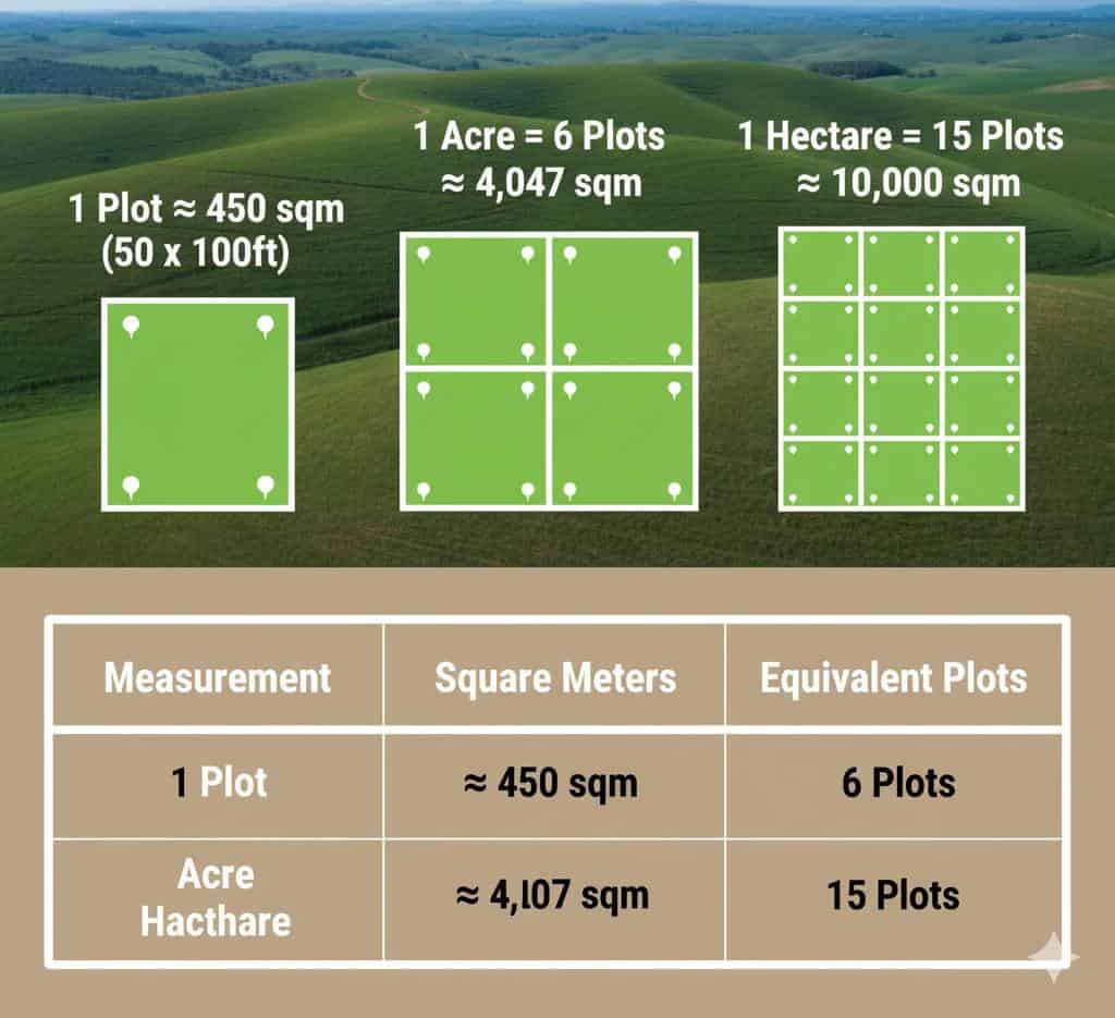 Land size Illustration