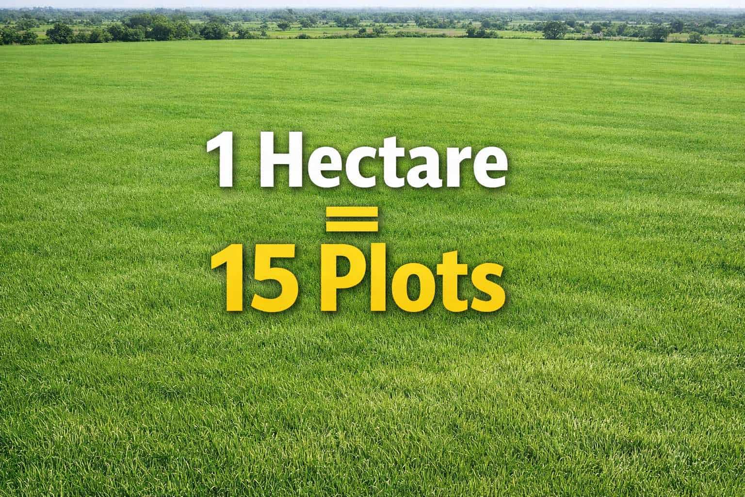 1 Hectare to plots conversion Nigeria